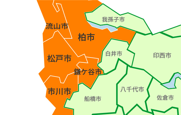 千葉県の地図